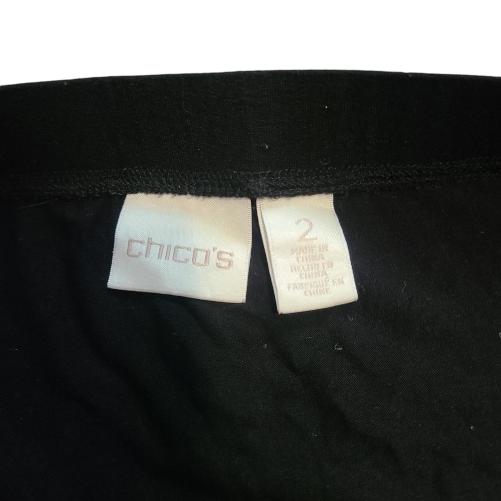 CHICO'S Black flowy maxi skirt 12 - Picture 3 of 5